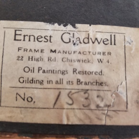 1915 SIGNED Luke Taylor Needs glass repair Realism Art Paris - Picture 4 of 16